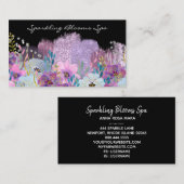 *~*シックグリッターガーリーフェミニンフローラ 名刺 (正面/裏面)