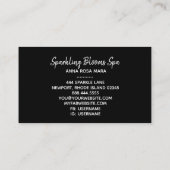 *~*シックグリッターガーリーフェミニンフローラ 名刺 (裏面)