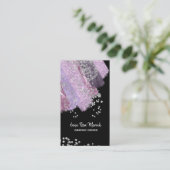 *~*シックグリッターガーリー抽象芸術エキサイティング 名刺 (スタンド正面)