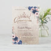 シックグリッタークラウンドロップブルーバラクインセアニラ 招待状 (スタンド正面)