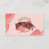 シックグリッターグラムネイルアートマニキュアサロンモノグラム 名刺 (正面)