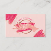 シックグリッターグラムネイルアートマニキュアサロンモノグラム 名刺 (正面)