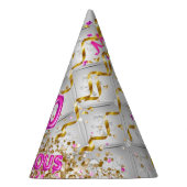 シックグリッターグラム50ファブラス50th誕生日 パーティーハット (右)