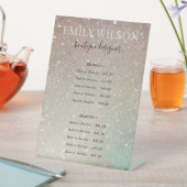 シックグリッターグリーンピンクアクアシャイニーサービス価格 台座サイン (インサイチュ)