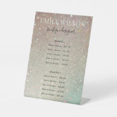 シックグリッターグリーンピンクアクアシャイニーサービス価格 台座サイン (正面)