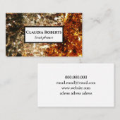 シックグリッターゴールデンイベントプランナー 名刺 (正面/裏面)