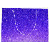 シックグリッタースパネイルサロンメイクアップヘア抱き枕 ラージペーパーバッグ (裏面)