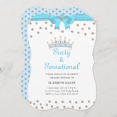 シックグリッターダイヤモンドクラウンシックス&センセーショナル 招待状 (正面/裏面)