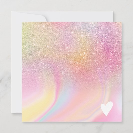 シックグリッターレインボースクエアギフト証明書のロゴ (裏面)