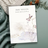 シックグリッター押し花空白のジュエリー表示 名刺