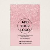 シックグリッター数々のピンクスタッドイヤリングディスプレイ (裏面)