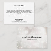 シックグリッター《写真》ぼけ味ご購入ありがとうございます 名刺 (正面/裏面)