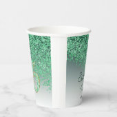 シックグリーングリッタースウィート16誕生日 紙コップ (右)