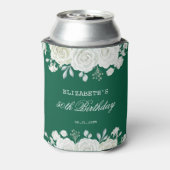 シックグリーンパステルホワイトローズグリーナリー誕生日 缶クーラー (缶裏面)