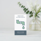 シックグリーン海軍配管配管 名刺 (スタンド正面)