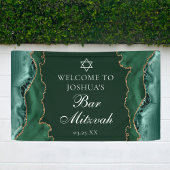 シックグリーン金ゴールドアゲートバー（ユダヤ教の）バル・ミツバーパーティー 横断幕