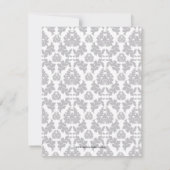 シックグレーダマスク&ホワイトレースブライダルシャワー招待状 招待状 (裏面)