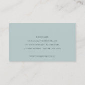 シックグレーピーチ赤面ピンク裁縫機テーラー 名刺 (裏面)