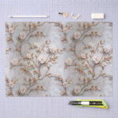 シックグレー赤面バラ結婚ズ 薄葉紙 (クラフト)