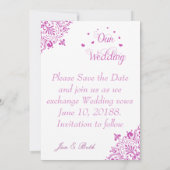 シックゲイレズビアンザデイト セーブザデート (裏面)