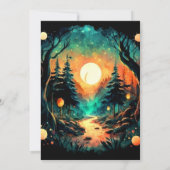 シックコテージコアエンチャント誕生日 招待状 (裏面)