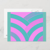 シックコンテンポラリーな曲線の山かっこ ポストカード (正面/裏面)