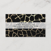 シックコンテンポラリーパターンレッドブラック 名刺 (裏面)