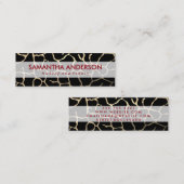 シックコンテンポラリーパターン スキニー名刺 (正面/裏面)