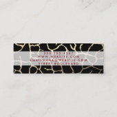 シックコンテンポラリーパターン スキニー名刺 (裏面)