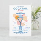 シックコンテンポラリービジネスカンパニーカクテルパーティー 招待状 (スタンド正面)