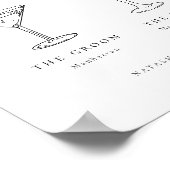 シックコンテンポラリーミニマリストのシグネチャードリンク ポスター (角)