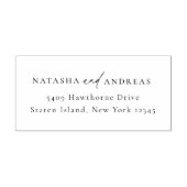 シックコンテンポラリーミニマル差出人住所 ラバースタンプ (インプリント)