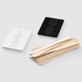 シックコンテンポラリーモノグラム結婚式 プログラム ハンドファン (組立なし)