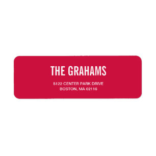 シックコンテンポラリー住所 シール – ラズベリー