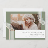 シックコンテンポラリー卒業写真招待状 招待状 (裏面)