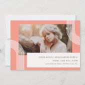 シックコンテンポラリー卒業写真 招待状 (裏面)