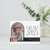 シックコンテンポラリー卒業写真 案内ポストカード (スタンド正面)