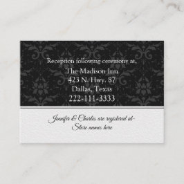 シックコンテンポラリー結婚ズ エンクロージャーカード