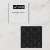 シックコンテンポラリー結婚ズ エンクロージャーカード (正面/裏面)