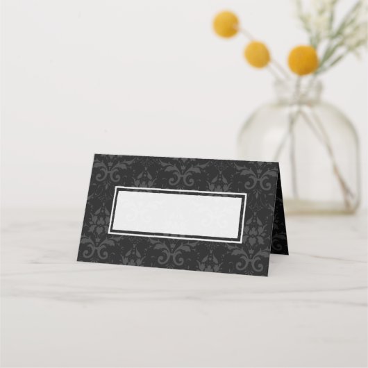 シックコンテンポラリー結婚ズ プレイスカード (正面)