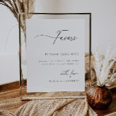 シックコンテンポラリー結婚式の引き出物ポスター ポスター