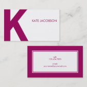 シックコンテンポラリー通話カード コーリングカード (正面/裏面)