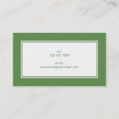 シックコンテンポラリー通話カード コーリングカード (裏面)