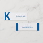 シックコンテンポラリー·スキニー通話カード コーリングカード (正面/裏面)