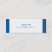 シックコンテンポラリー·スキニー通話カード コーリングカード (裏面)