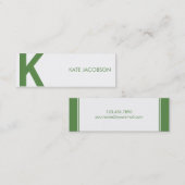 シックコンテンポラリー·スキニー通話カード コーリングカード (正面/裏面)