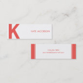 シックコンテンポラリー·スキニー通話カード コーリングカード (正面/裏面)