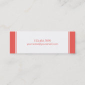 シックコンテンポラリー·スキニー通話カード コーリングカード (裏面)