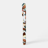 シックコーラルホワイト紅葉名前をカスタムする iPhoneケース (左側面)