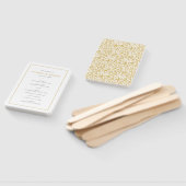 シックゴールデンディジーフローラ結婚式 プログラム ハンドファン (組立なし)